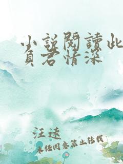 小说阅读此生不负君情深