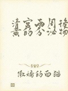 清宫两周后有黄黄的分泌物