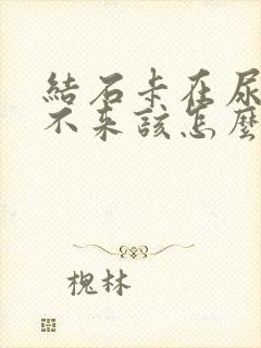 结石卡在尿道出不来该怎么办