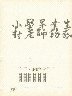 小学毕业生家长对老师的感谢语