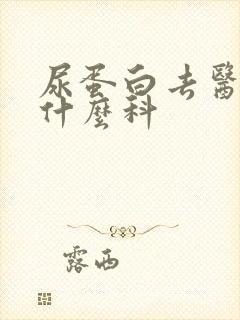 尿蛋白去医院挂什么科