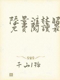 陆景淮林昭小说免费阅读最新章节