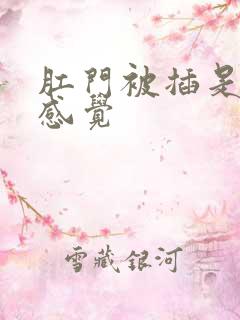 肛门被插是什么感觉