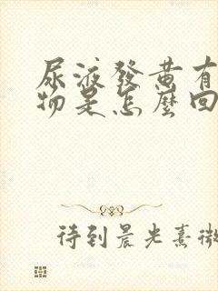 尿液发黄有浑浊物是怎么回事