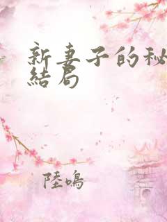 新妻子的秘密大结局
