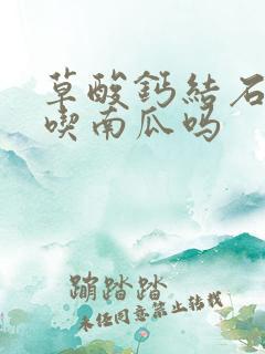 草酸钙结石可以吃南瓜吗