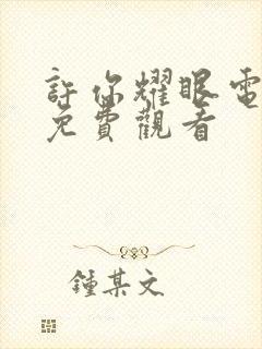 许你耀眼电视剧免费观看