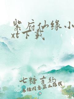 紫府仙缘小说txt下载