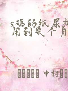 s码的纸尿裤能用到几个月