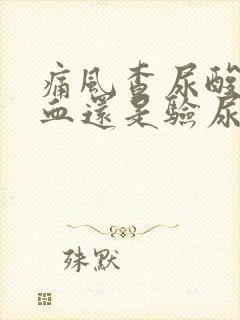 痛风查尿酸是验血还是验尿