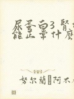 尿蛋白3 肾功能正常什么原因