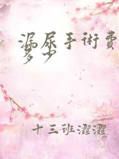 漏尿手术费用是多少