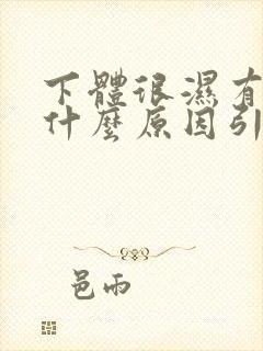 下体很湿有异味什么原因引起的