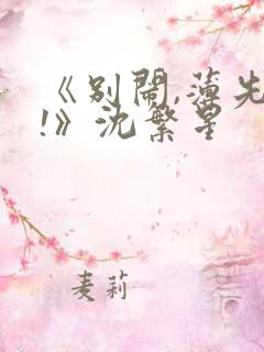 《别闹,薄先生!》沈繁星