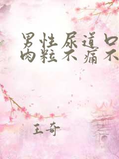 男性尿道口长小肉粒不痛不痒