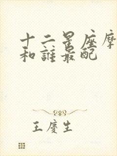 十二星座摩羯座和谁最配