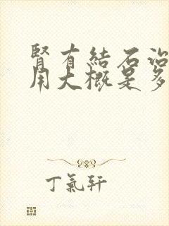 肾有结石治疗费用大概是多少