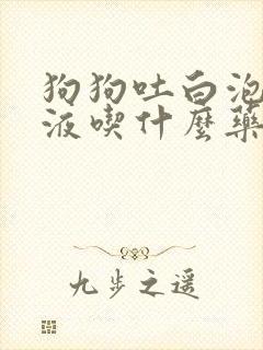 狗狗吐白泡泡粘液吃什么药