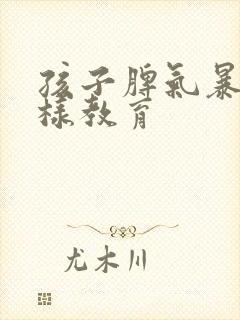 孩子脾气暴躁怎样教育