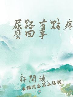 尿路有点疼是怎么回事