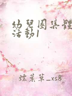 幼儿园集体教学活动1