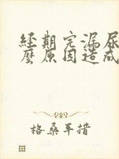 经期完漏尿是什么原因造成的