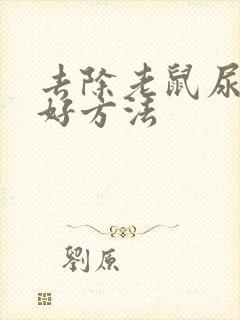 去除老鼠尿味的好方法