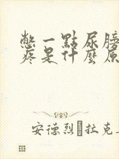 憋一点尿膀胱就疼是什么原因