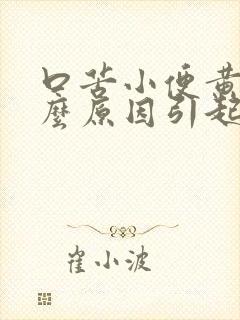 口苦小便黄是什么原因引起的