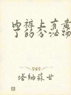 内裤上有黄色干了的分泌物