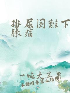 排尿困难下腹部胀痛