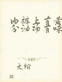 内裤上有黄黄的分泌物有味道是怎么回事