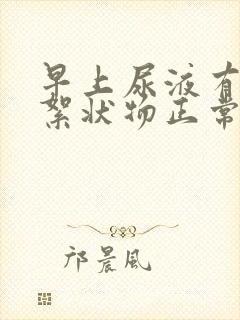 早上尿液有白色絮状物正常吗