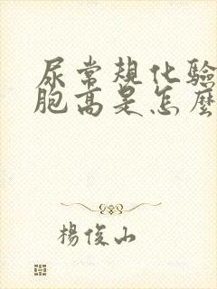 尿常规化验白细胞高是怎么回事