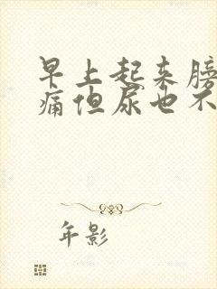 早上起来膀胱胀痛但尿也不多