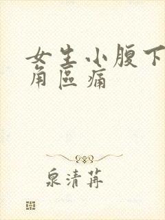 女生小腹下面三角区痛