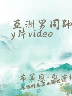 亚洲男同帅gay片video