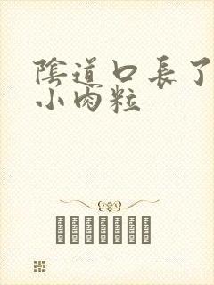 阴道口长了很多小肉粒