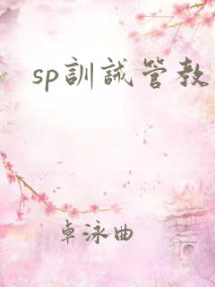 sp训诫管教文