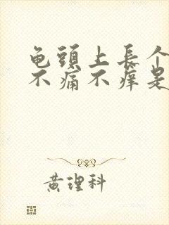 龟头上长个肉粒不痛不痒是怎么回事