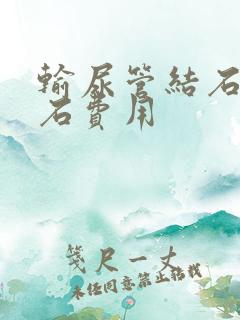 输尿管结石的碎石费用