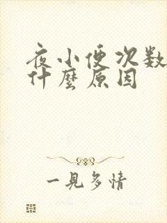 夜小便次数多是什么原因