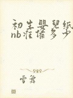 初生婴儿纸尿裤nb准备多少