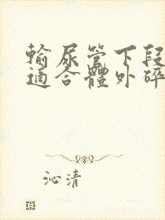 输尿管下段结石适合体外碎石吗