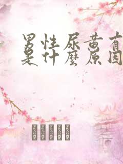 男性尿黄有沫子是什么原因引起的