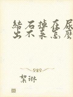 结石掉在尿道口出不来怎么办