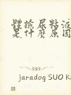 体检尿粘液丝高是什么原因