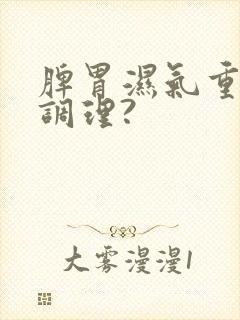 脾胃湿气重怎么调理?