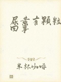 尿黄有颗粒怎么回事