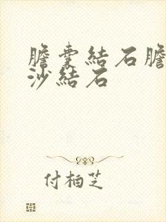 胆囊结石胆囊泥沙结石